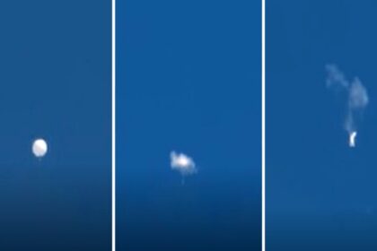 EN VIDEO | EEUU derribó el supuesto globo espía chino cuando salió de su espacio continental y flotaba sobre el mar