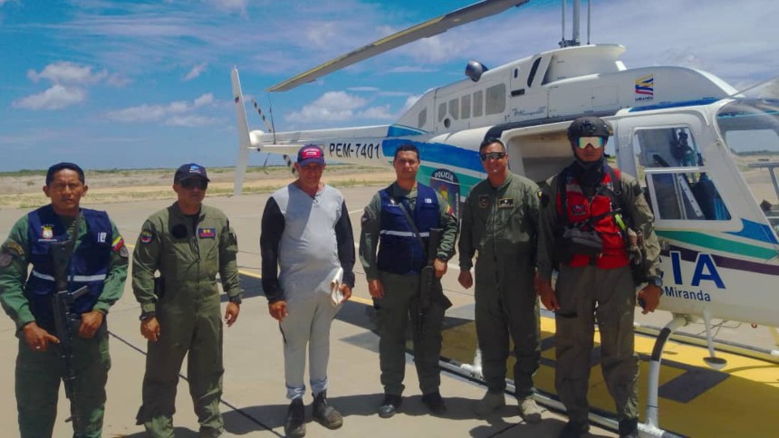 Activan helicóptero para búsqueda de pescadores desaparecidos en Choroní desde el pasado 17Jun