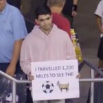 Viajó casi 2.000 kilómetros para ver a Messi con el Inter de Miami y su reacción al enterarse que no ha debutado se volvió viral