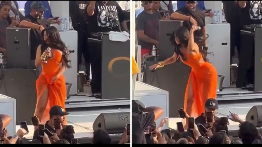 El video viral de Cardi B lanzándole el micrófono violentamente a una persona del público en pleno concierto