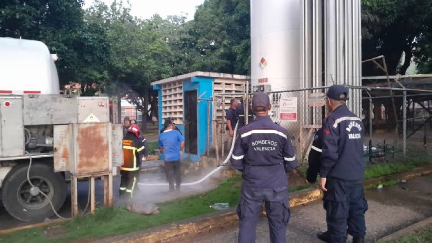 EN VIDEO: Fuga de oxígeno prendió las alarmas en hospital de Valencia la madrugada de este 20Ago