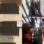 Imágenes de un rescate: Hombre amenazaba con lanzarse al vacío desde un edificio de El Valle
