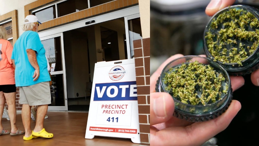 Los votantes de Florida rechazaron este martes, 5 de noviembre legalizar la marihuana recreativa, entregando importantes victorias al gobernador republicano de esa entidad estadounidense, Ron DeSantis.  