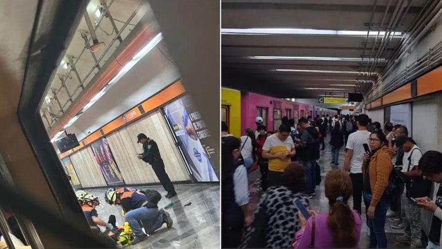 TERROR EN MÉXICO: Apuñaló a cuatro personas en el metro e intentó quitarse la vida lanzándose a las vías